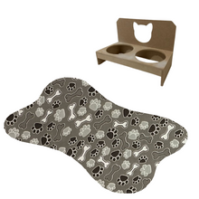 Carregar imagem no visualizador da galeria, Combo Conforto Pet – Comedouro Elevado + Tapetinho Clean 🐾✨