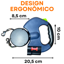 Carregar imagem no visualizador da galeria, Coleira DuoPet Retrátil e Rotativa