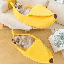 Carregar imagem no visualizador da galeria, Banana Bed - Cama de Gato e Cachorro Estilo Banana