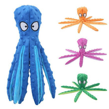 Carregar imagem no visualizador da galeria, Brinquedo Para Cachorro Polvo Octopus Pelucia Pet Com Apito Interno Único
