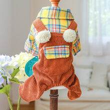 Carregar imagem no visualizador da galeria, Macacão Xadrez com Suspensório Country Style