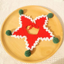 Carregar imagem no visualizador da galeria, Bandana Tricot Natalina | Para cachorro e gato