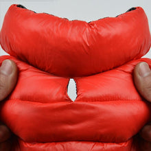 Carregar imagem no visualizador da galeria, Colete de frio para Cachorros - Dupla face e Impermeável - Vermelho e Azul