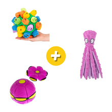 Carregar imagem no visualizador da galeria, Kit Leve 3 Pague 2 - 1 Pet Ball + Polvo Amigo + Petisco Pet
