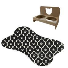 Carregar imagem no visualizador da galeria, Combo Conforto Pet – Comedouro Elevado + Tapetinho Clean 🐾✨
