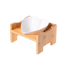 Carregar imagem no visualizador da galeria, Tigela Cerâmica&amp;Bambu Love Heart
