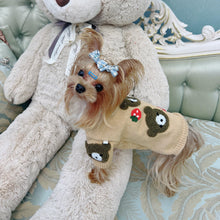 Carregar imagem no visualizador da galeria, Blusa de Lã Teddy Bear tricotada à mão
